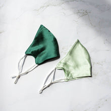 Load image into Gallery viewer, 100% Pure Mulberry Silk Face Masks - Evergreen Series
