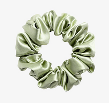 Load image into Gallery viewer, Luxe Pure Silk Hair Scrunchie - Sage
