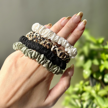 Load image into Gallery viewer, 100% Pure Mulberry Silk Scrunchies - Safari Collection
