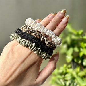 100% Pure Mulberry Silk Scrunchies - Safari Collection