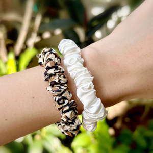 100% Pure Mulberry Silk Scrunchies - Safari Collection