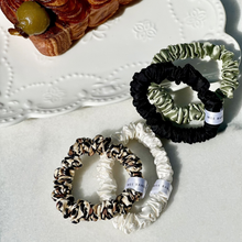 Load image into Gallery viewer, 100% Pure Mulberry Silk Scrunchies - Safari Collection
