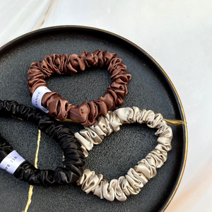 100% Pure Mulberry Silk Scrunchies -Basics Collection