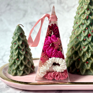 100% Pure Mulberry Silk Scrunchie Ornament Sets